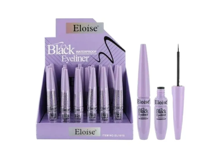 Delineador liquido Black Eloise a prueba de agua